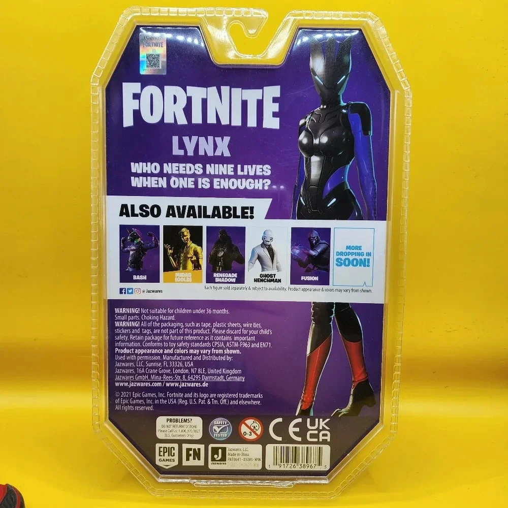Fortnite Lynx Solo Mode 4" Action Figure 2021 - New - Sealed - Picture 4 of 4